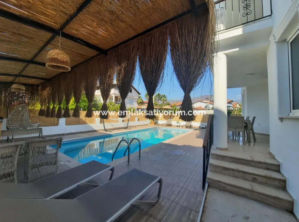 Köyceğizde In Der Nähe Des Sees Schwimmbad, Möbliert, 7 1 Freistehendes Triplex Zu Vermieten Bis Mai