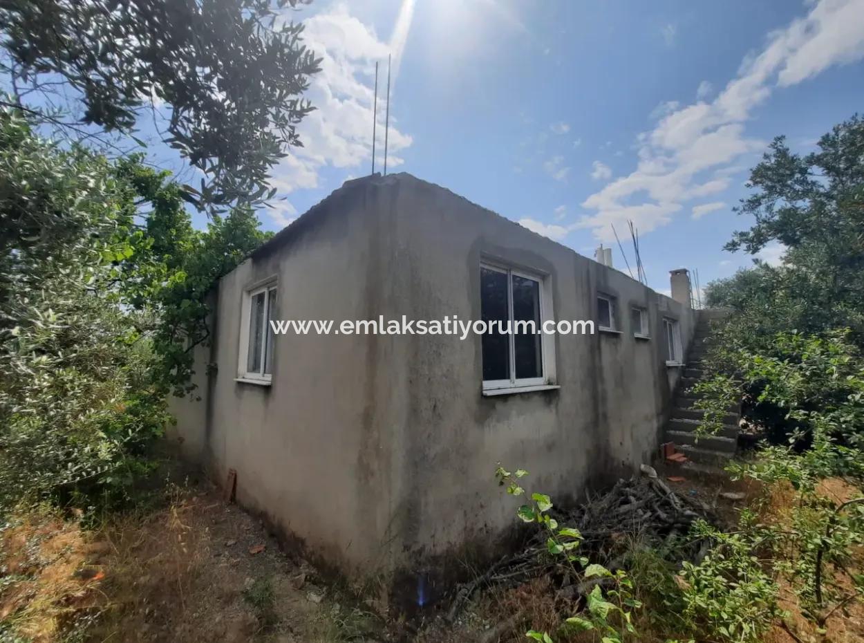 Köyceğiz Toparlar Seeblick 2 100 M2 Zonengrundstück Und 2 Häuser Zum Verkauf