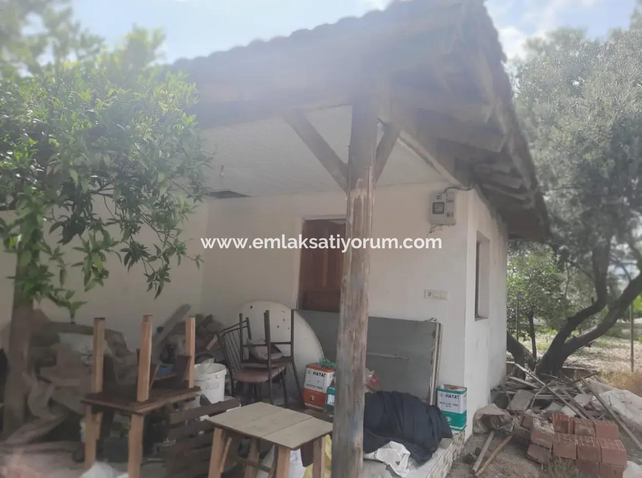 Köyceğiz Toparlar Seeblick 2 100 M2 Zonengrundstück Und 2 Häuser Zum Verkauf