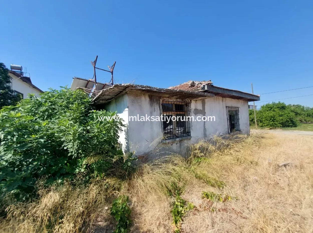 Muğla Ortaca Ekşiliyurt Freistehendes 950 M2 Land, Dorfhaus Und Scheune Zum Verkauf