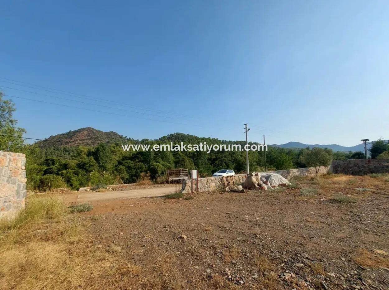 Freistehendes 1 000 M2 Baulizenz Bereit Grundstück Zum Verkauf In Köyceğiz Beyobasi