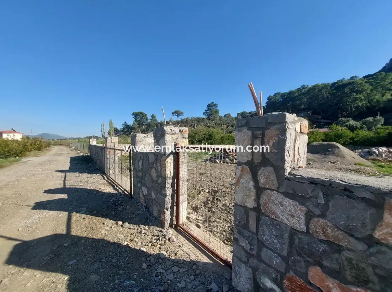 Ortaca Mergenlide Mountain Edge, 1 400 M2 Zoniertes Land Zum Verkauf