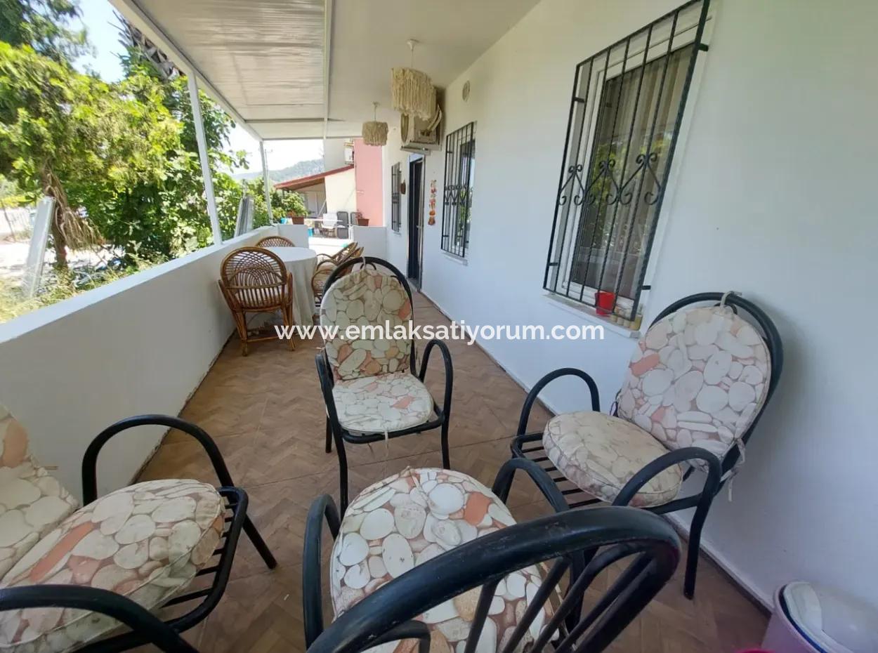 Mugla Dalyanda 70M2, 2 In 1, Möblierte Erdgeschosswohnung Mit Pool Zu Verkaufen
