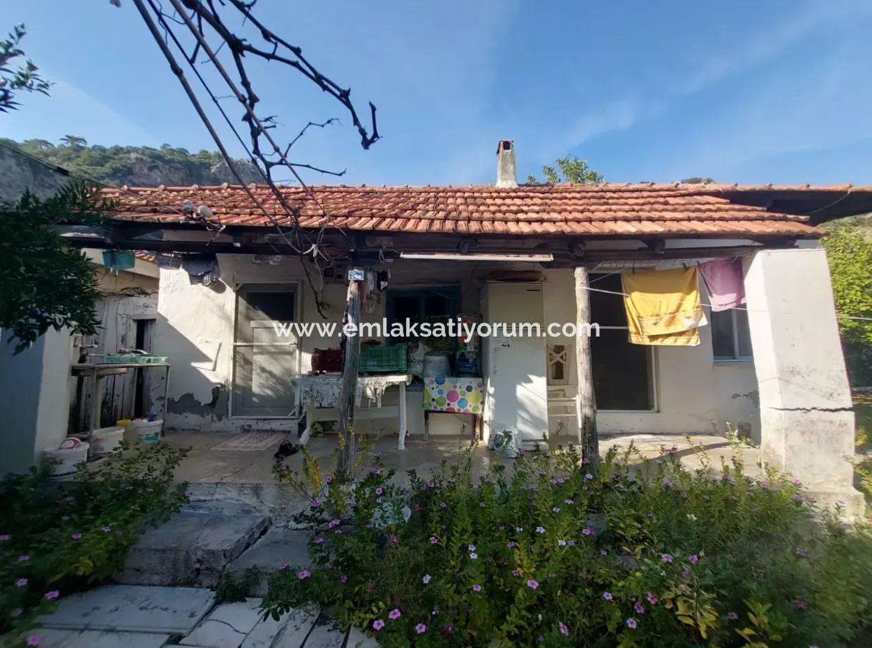 Köyceğiz Çandır Dalyan Canal Zero 865 M2 Haus Und Restaurant Zu Verkaufen