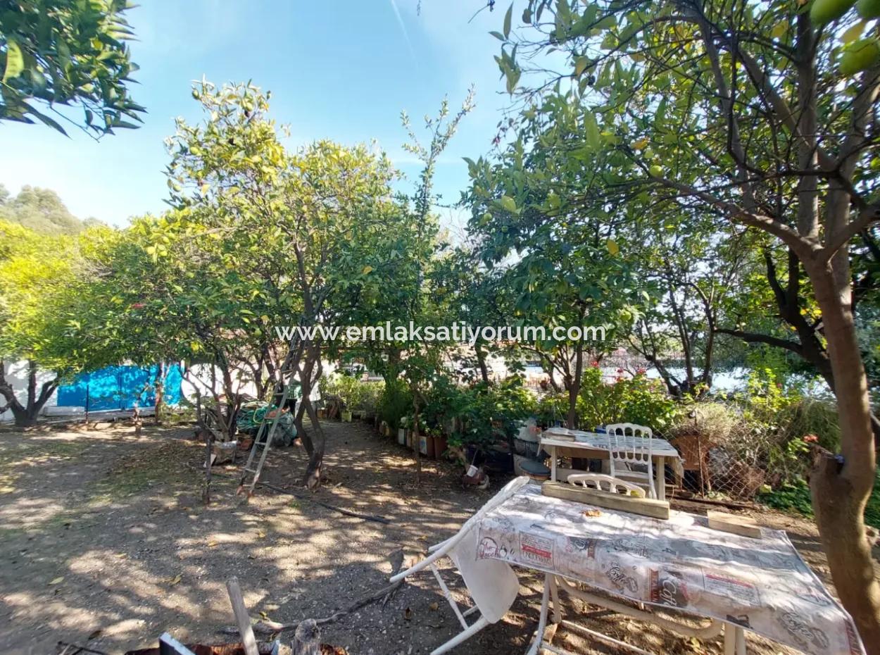 Köyceğiz Çandır Dalyan Canal Zero 865 M2 Haus Und Restaurant Zu Verkaufen