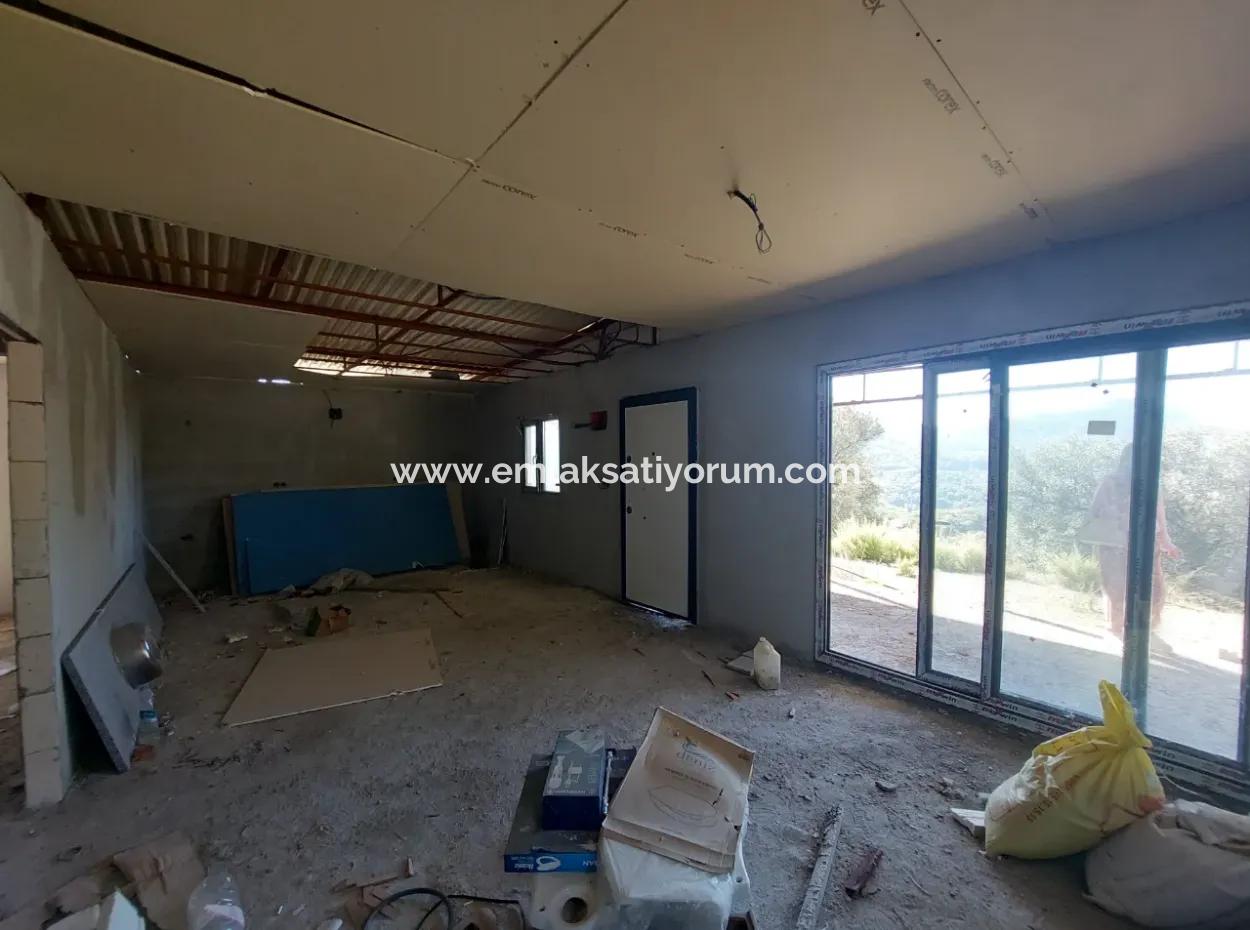 Auf 763 M2 Grundstück In Ortaca Gökbel, Rohbau 70 M2, 2 1 Fertighaus Zu Verkaufen