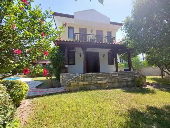 Unabhängige 2 1 Maisonette Zum Verkauf In Einem 4-Villen-Grundstück Mit Pool In Der Nähe Des Kanals In Muğla Dalyan