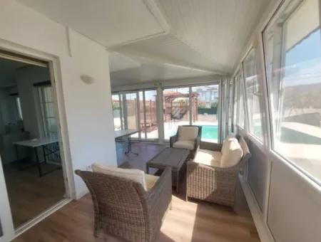 Möblierte 3 1 Winter Balkon Villa Mit Freistehendem Pool In Dalyan Zu Vermieten
