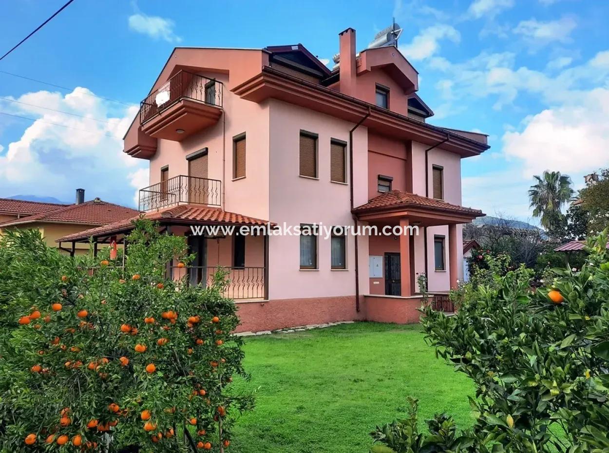 Mugla Ortaca Dalyan 3-Storey Detached House For Sale