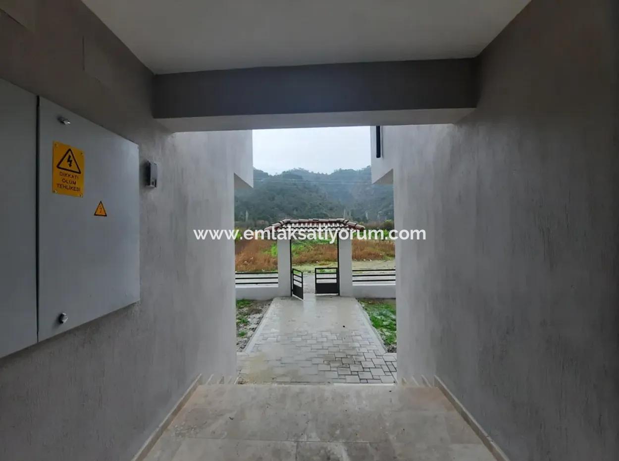 Ortaca Çaylı Underfloor Heated Zero Ground Floor Apartment For Urgent Sale