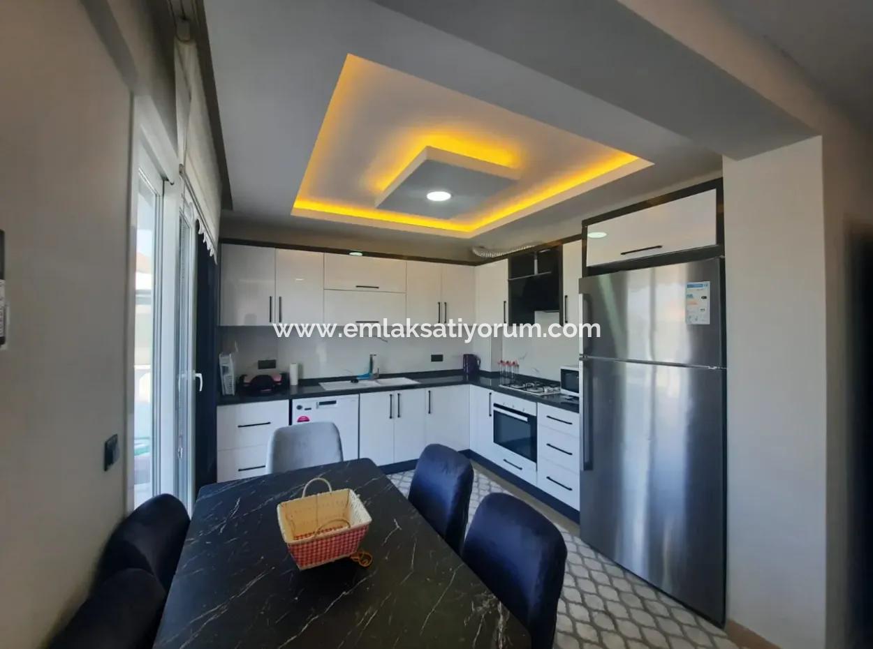 For Sale In 290 M2 Land In Ortaca Çaylı, With Swimming Pool, Furnished, 4 1 Zero Duplex