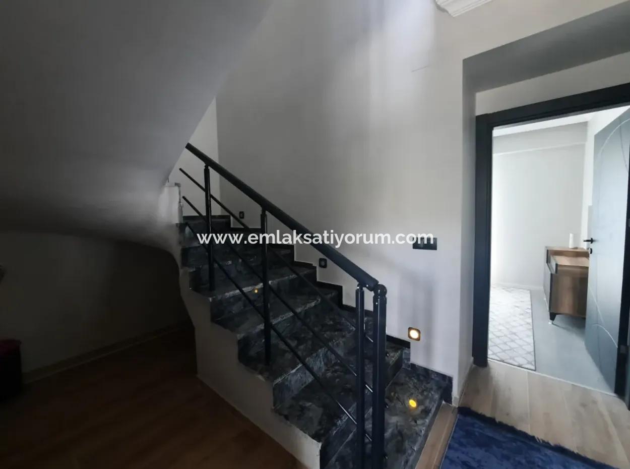 For Sale In 290 M2 Land In Ortaca Çaylı, With Swimming Pool, Furnished, 4 1 Zero Duplex