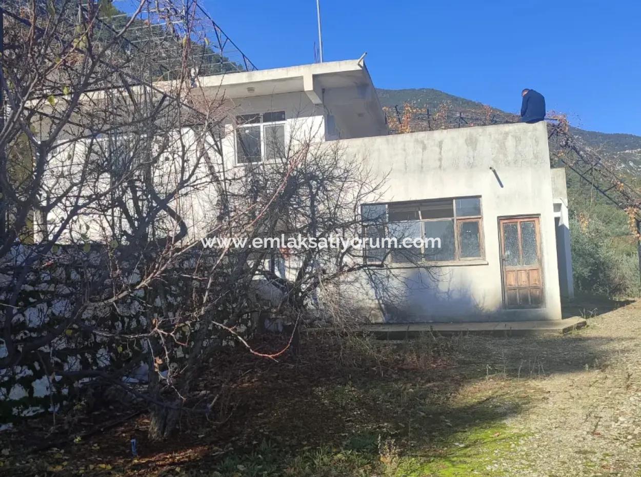 120 M2, 3 1 Single Storey House For Sale On 8500 M2 Land With Sea And Nature View In Antalya Finike Alacadağ