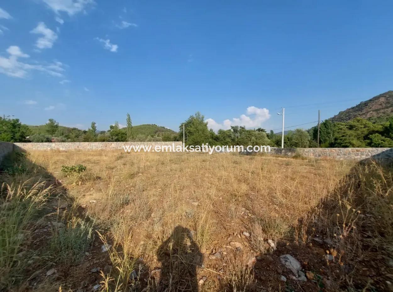 Detached 1 000 M2 Construction License Ready Land For Sale In Köyceğiz Beyobasi