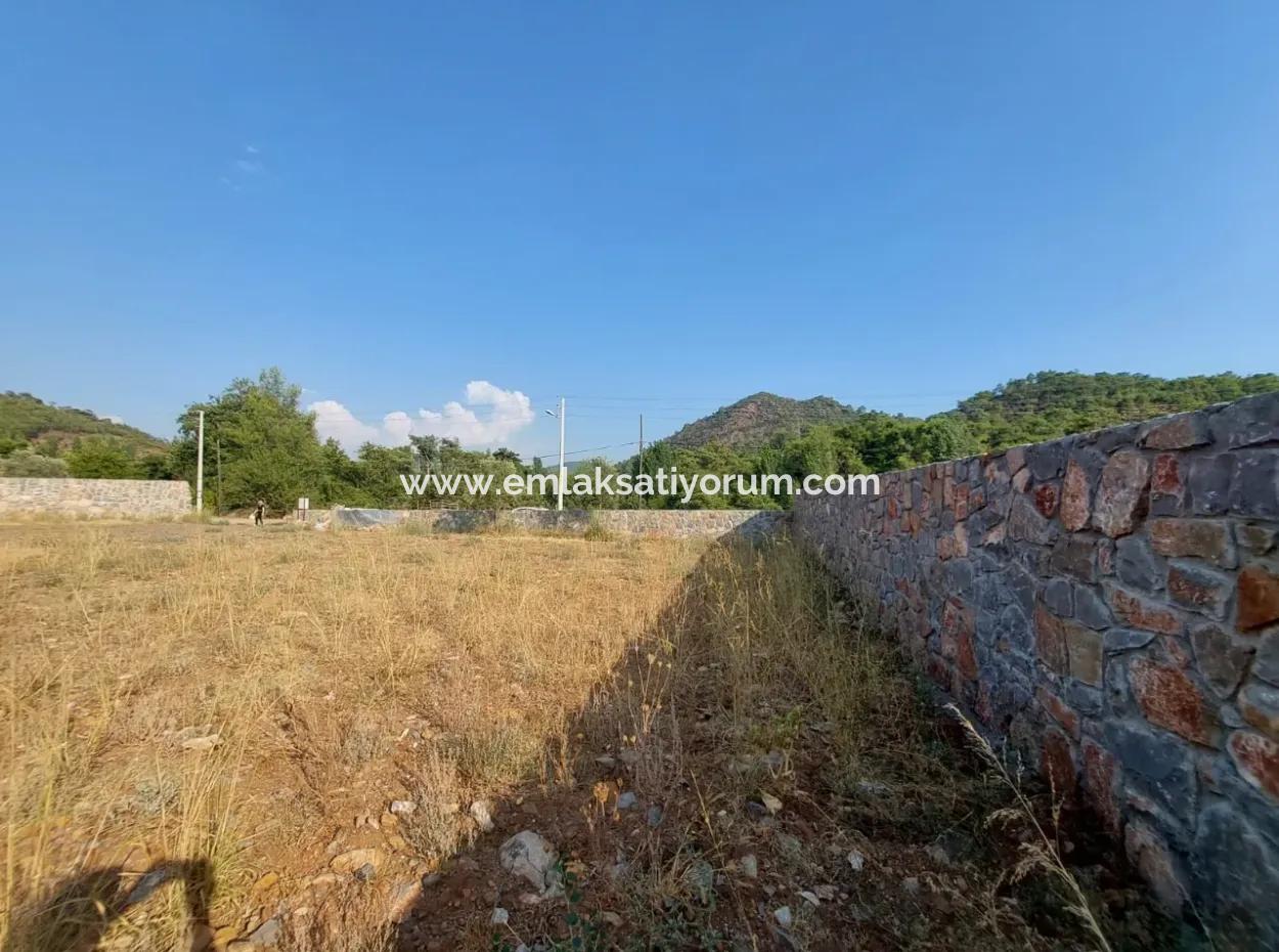 Detached 1 000 M2 Construction License Ready Land For Sale In Köyceğiz Beyobasi