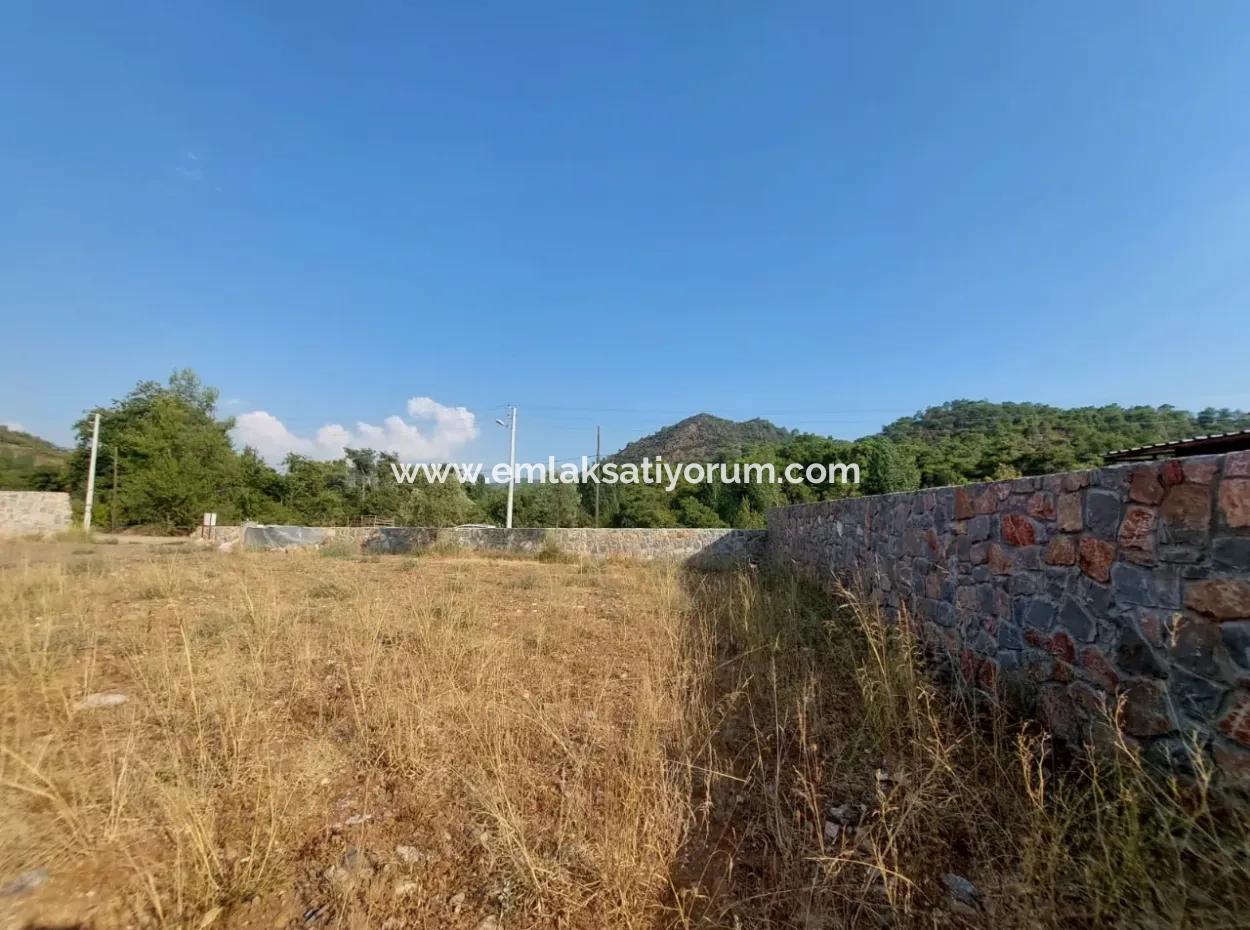 Detached 1 000 M2 Construction License Ready Land For Sale In Köyceğiz Beyobasi