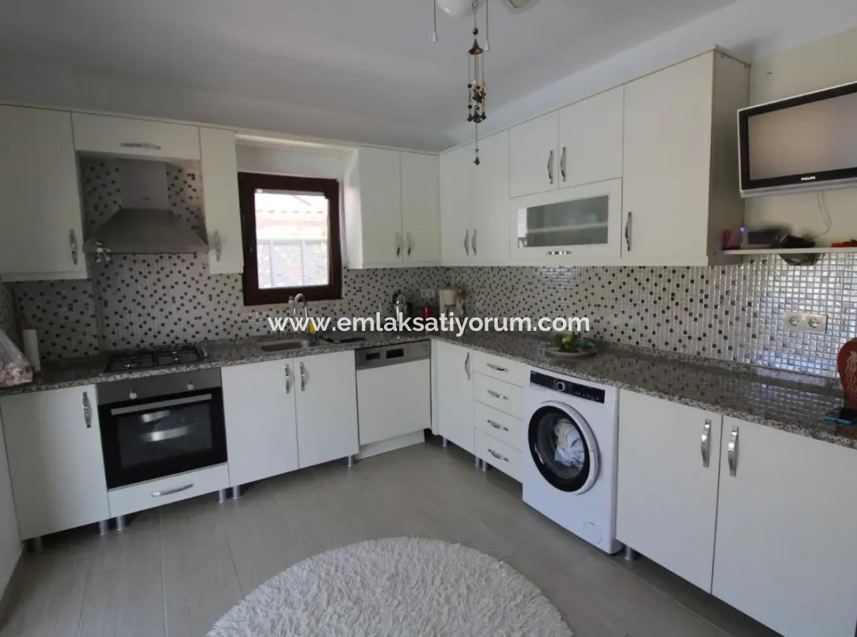 Furnished With Swimming Pool On 500 M2 Detached Plot In Dalyan, Earthquake Resistant 4 In 1 Duplex For Sale
