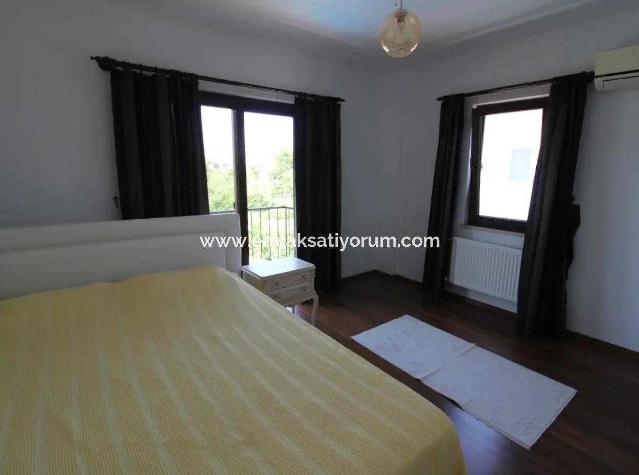 Furnished With Swimming Pool On 500 M2 Detached Plot In Dalyan, Earthquake Resistant 4 In 1 Duplex For Sale