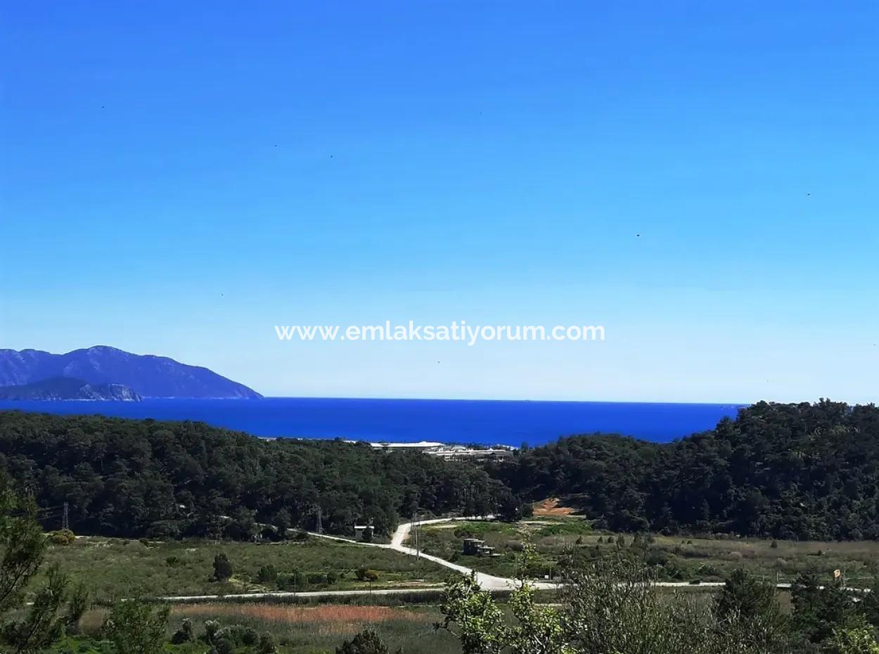 5.000 M2 Residential Zoned Land With Full Sea View In Ortaca Sarigerme For Sale