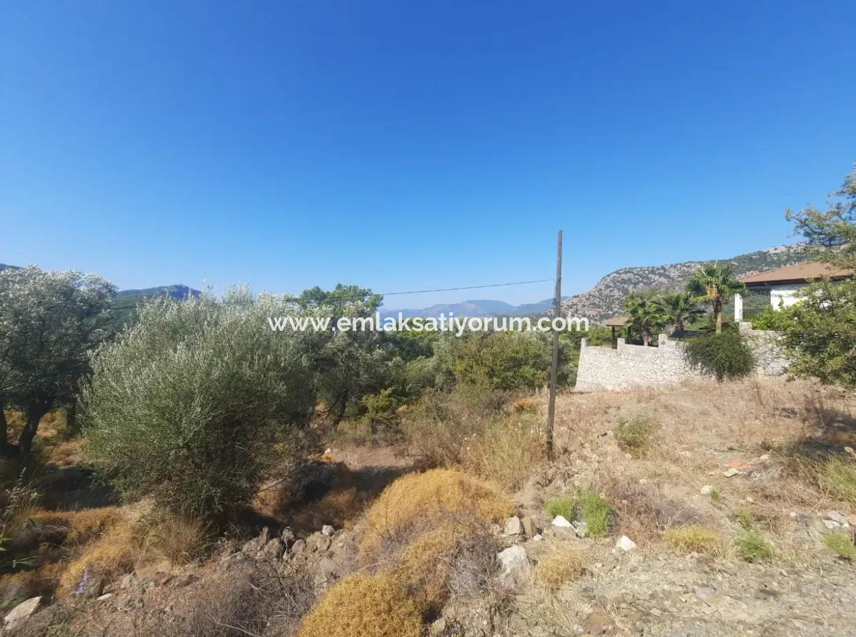 Ortaca Gökbelde Lake And Sea View Detached Title Deed For Sale 650M2 Land For Sale