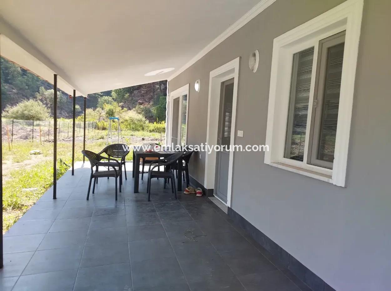 3 1 Detached Single Storey Furnished Rental House In 1.000 M² Plot Intertwined With Nature In Dalyan, Muğla