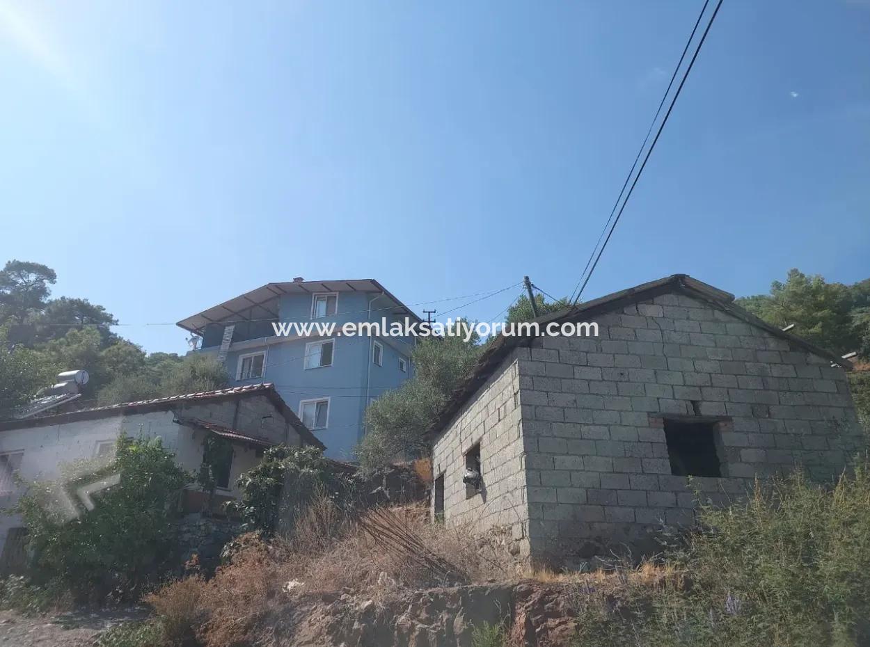 485 M² Zoned Land For Sale In Muğla Ortaca Sarigerme Center – Village House With Warehouse