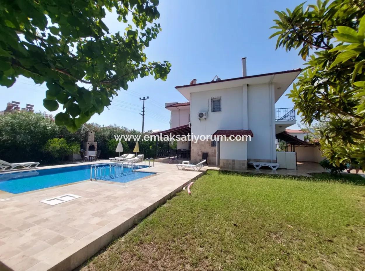 Detached Villa With Pool For Sale In Dalyan – 3 1 Duplex With Heat Pump