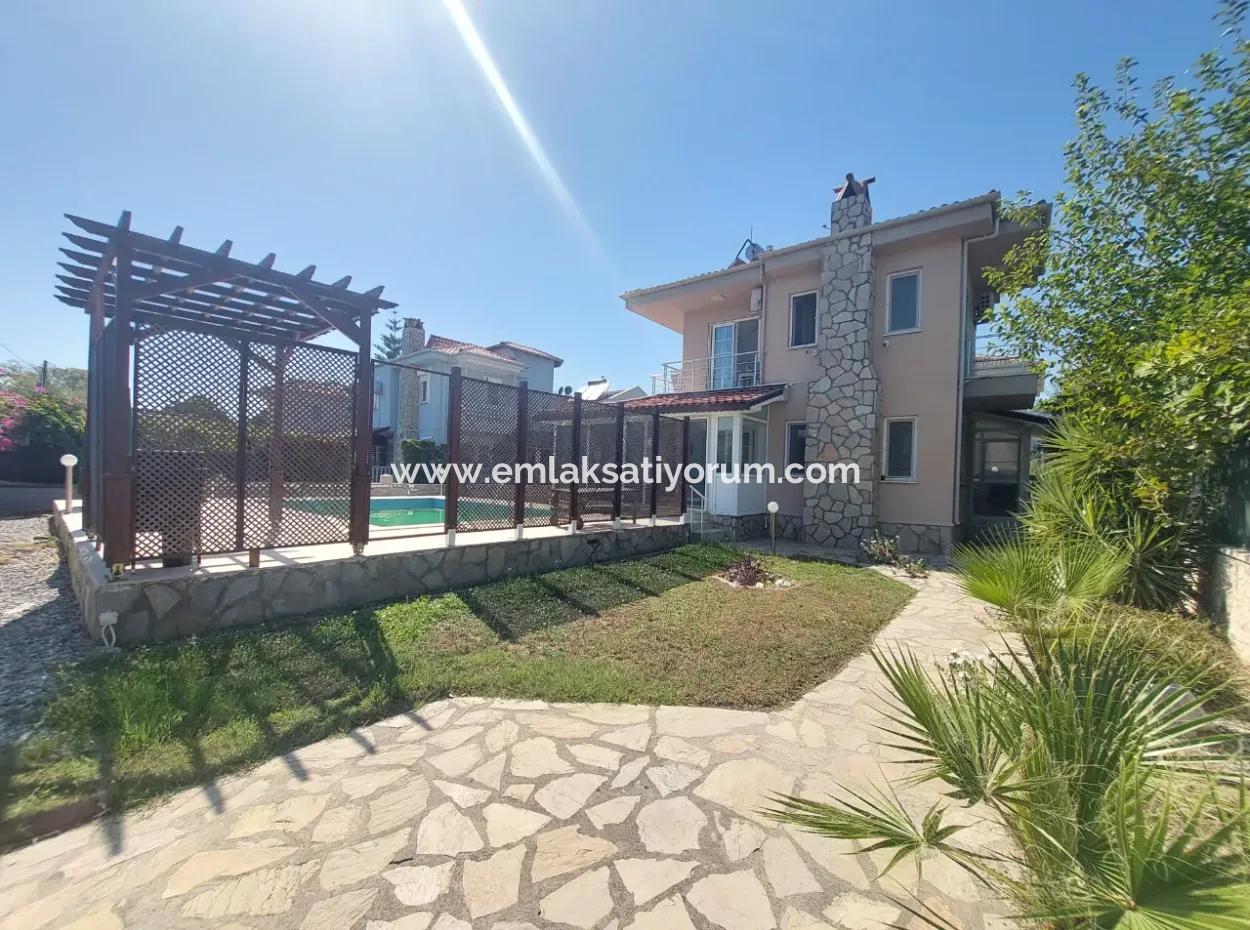 Furnished 3 1 Winter Balcony Villa With Detached Swimming Pool In Dalyan For Rent