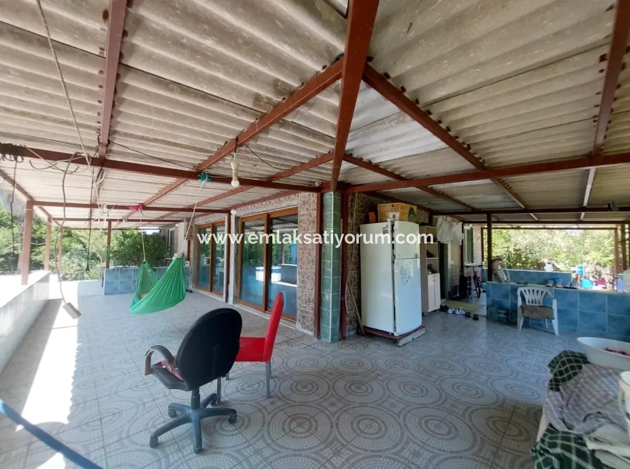 Detached House With Swimming Pool, Mountain And Nature View In Muğla Ortaca Okçular For Sale