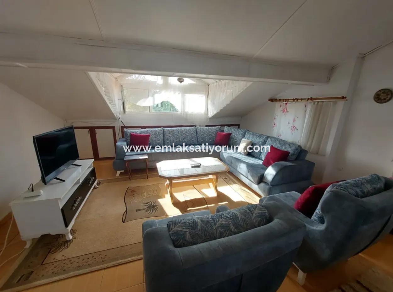 Furnished 2 1, 70M2, Penthouse Apartment For Rent In The Center Of Dalyan, Muğla