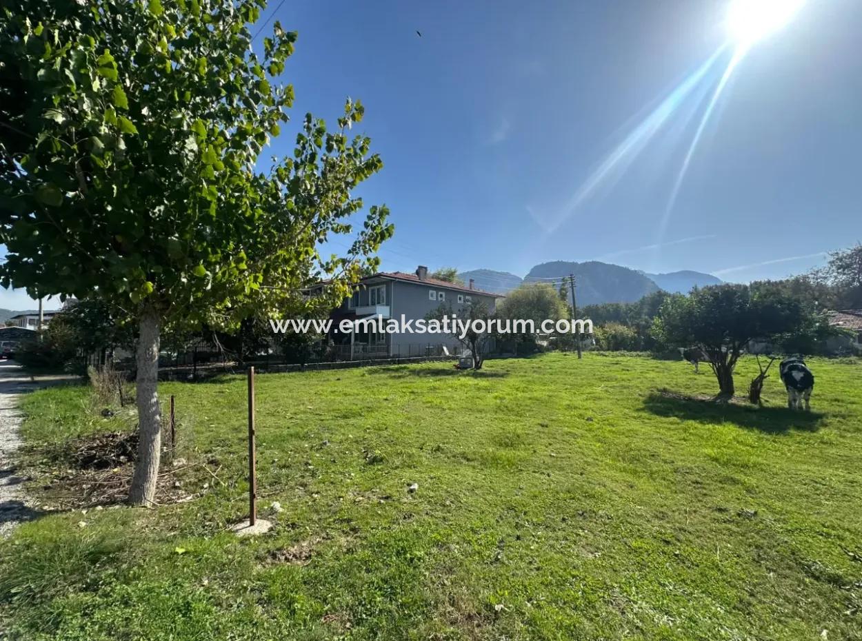 955 M² Detached Land With Mountain And Nature View In Ortaca Okçular For Sale