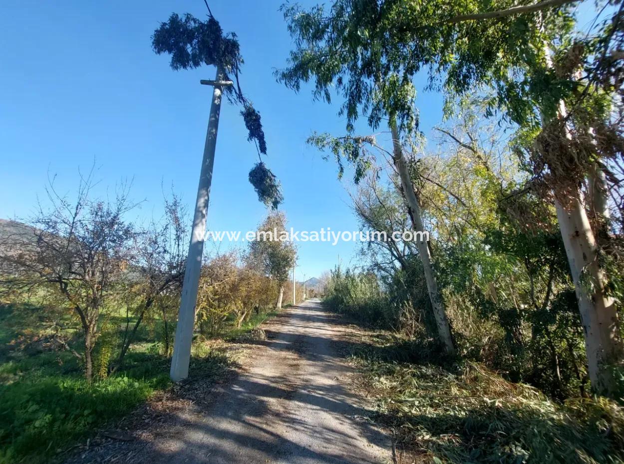 1000M2 Detached Land With 250 M2 Construction Right In Ortaca Okçular For Sale