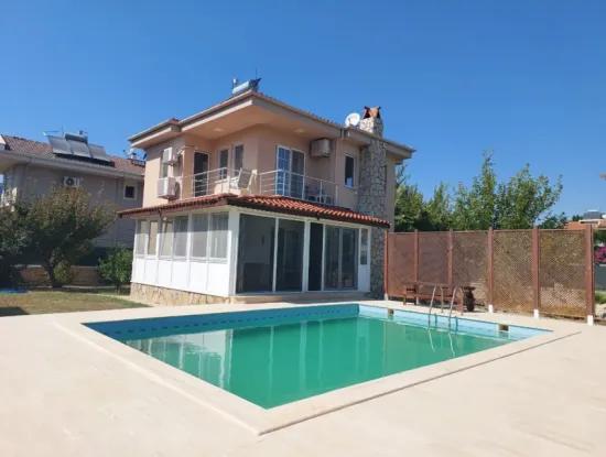 Furnished 3 1 Winter Balcony Villa With Detached Swimming Pool In Dalyan For Rent