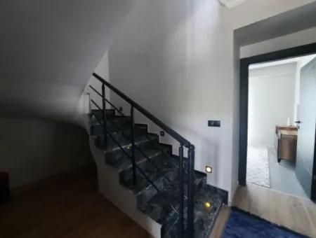 For Sale In 290 M2 Land In Ortaca Çaylı, With Swimming Pool, Furnished, 4 1 Zero Duplex