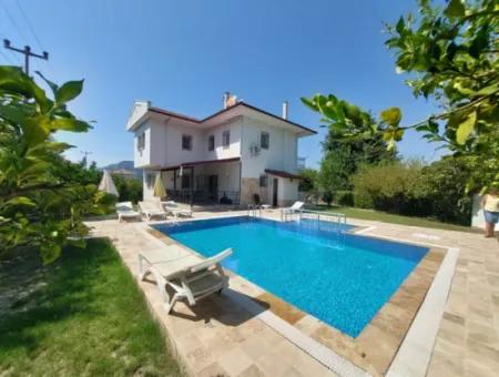 Detached Villa With Pool For Sale In Dalyan – 3 1 Duplex With Heat Pump