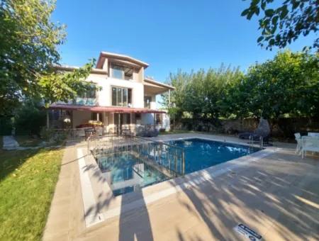 Ortaca Ekşiliyurt 2 1 Furnished Duplex For Rent On A 700 M2 Plot With Swimming Pool