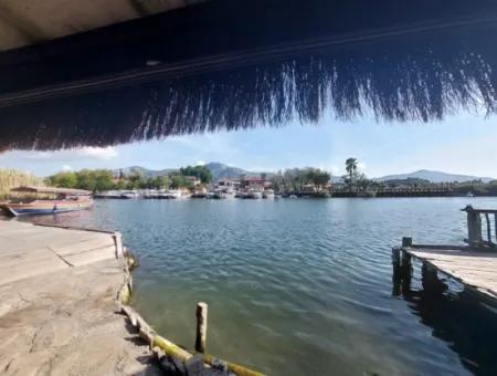 Köyceğiz Çandır Dalyan Canal Zero 865 M2 House And Restaurant For Sale