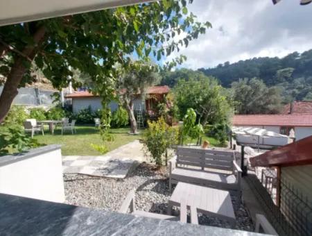 Muğla Ortaca Gökbel Doga With Swimming Pool 1 1 Wooden Furnished Bungalow For Rent