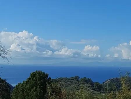 Ortaca Gökbel Detached 2 640 M2 Land With Sea View For Sale