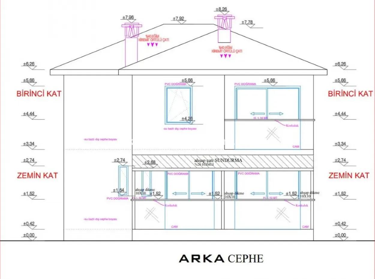 Muğla Ortaca Mergenlide 417 M2 İmarlı Projesi Hazır Arsa Satılık