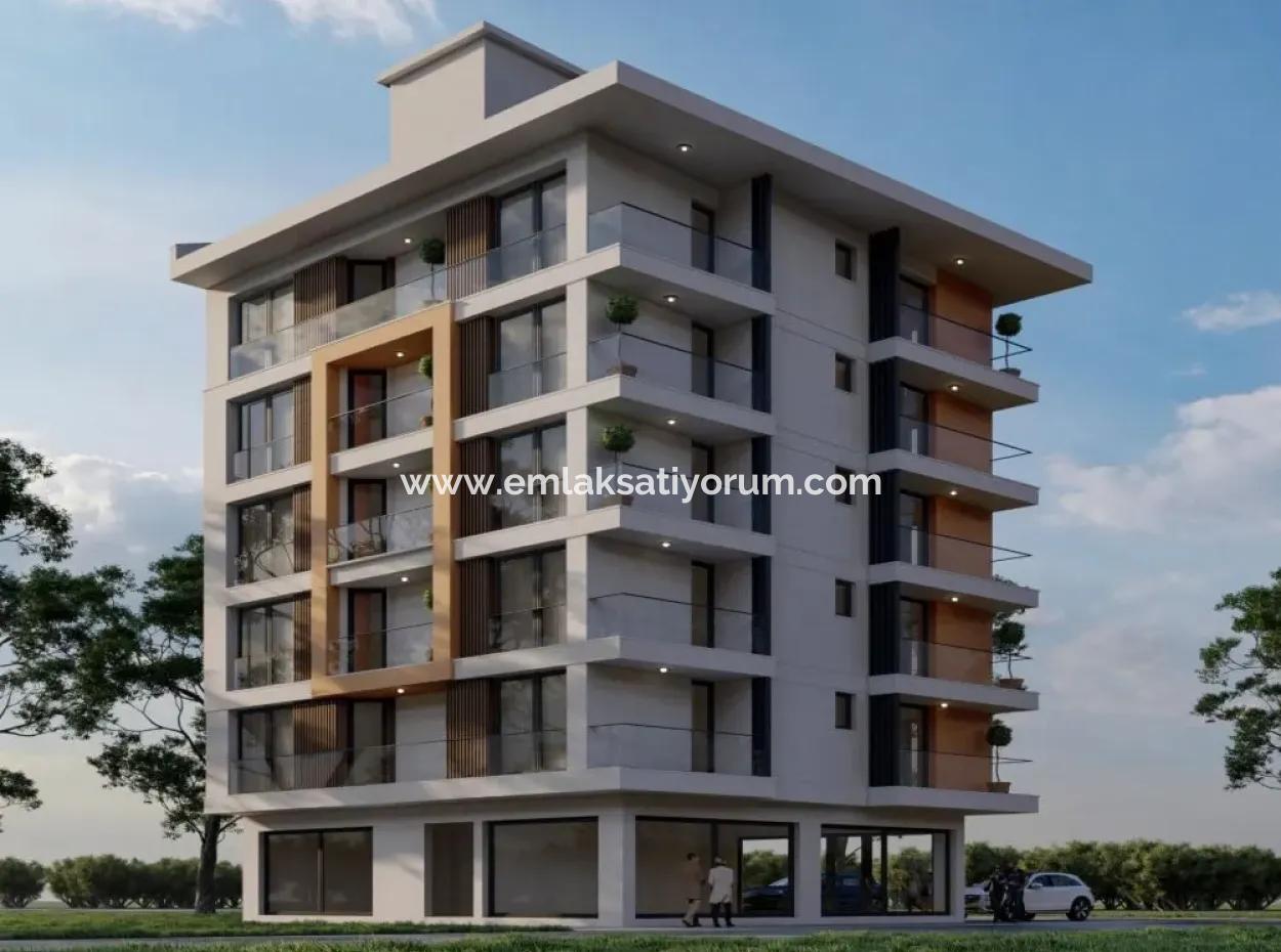 Muğla Ortacada Dalyan Yoluna Cepheli 2+1 Sıfır Daireler Satılık