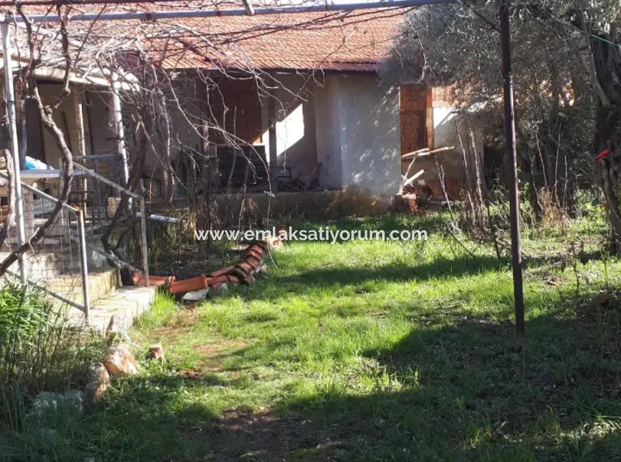 Denizli Kızılağaçta 545 M2 İmarlı Arsada Satılık Köy Evi