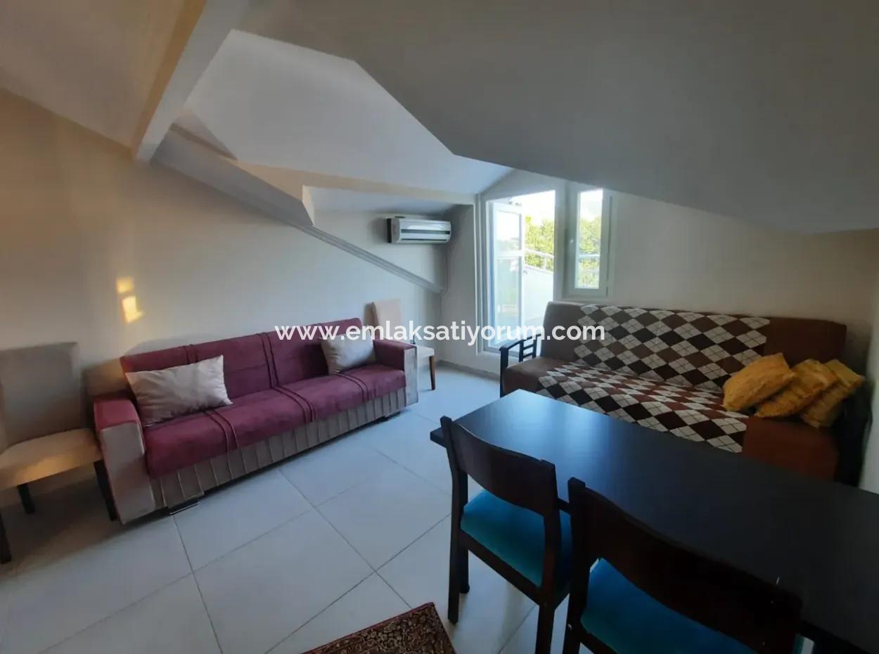 Muğla Dalyan Merkezde Çatı Katı Eşyalı 1+1 Daire Kiralık