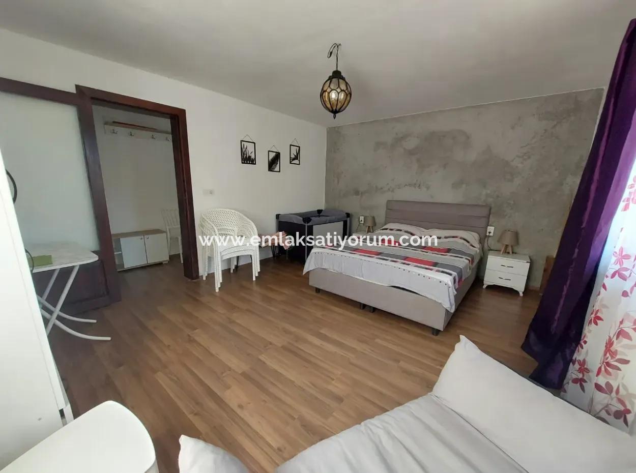 Ortaca Okçularda 400 M2 Arazide, 100 M2 2+1 Müstakil Eşyalı Yüzme Havuzlu Ev Kiralık