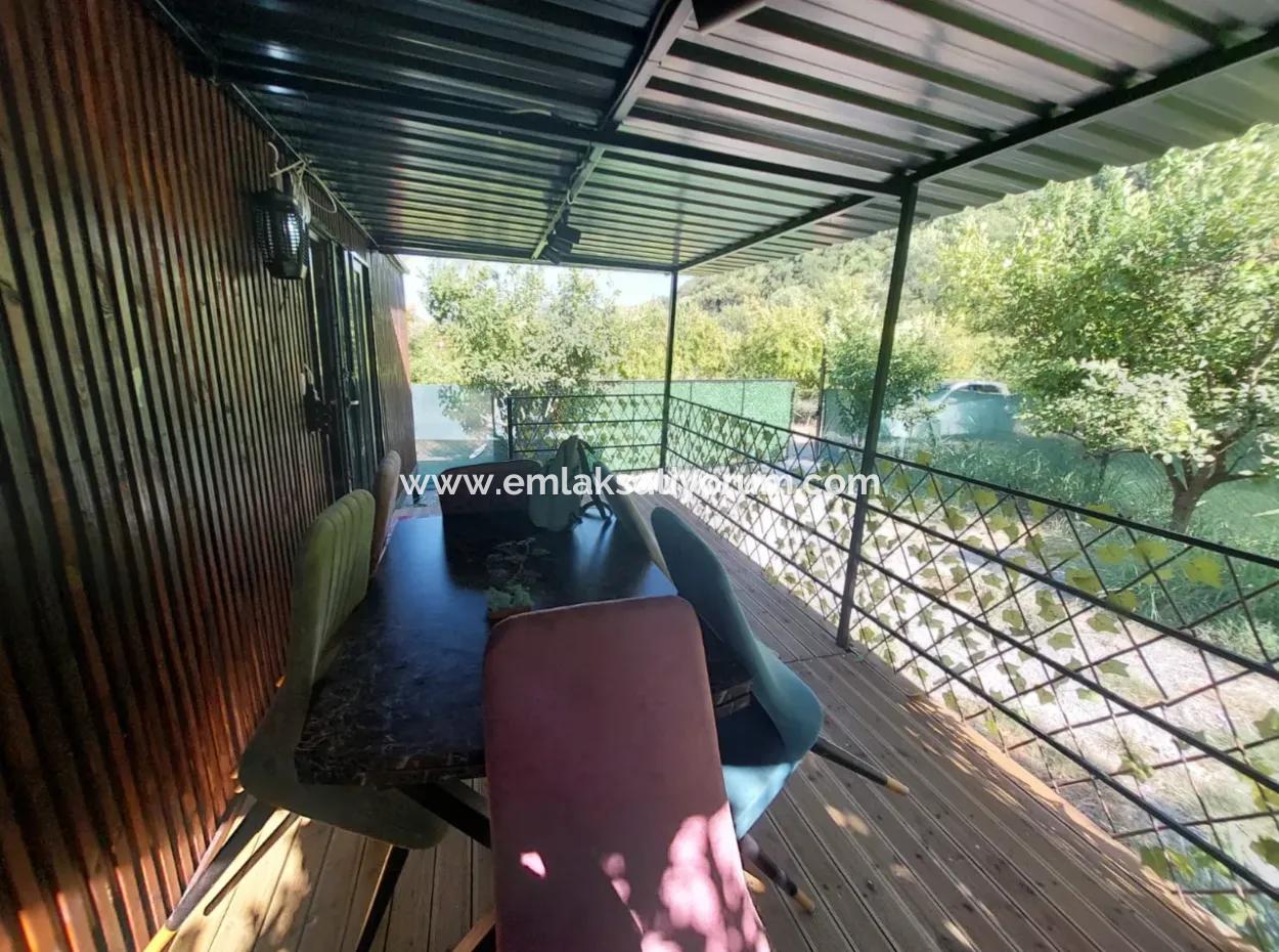 Ortaca Okçular’da 21 M² Eşyalı 1+1 Konteyner Ev – Yıllık Kiralık