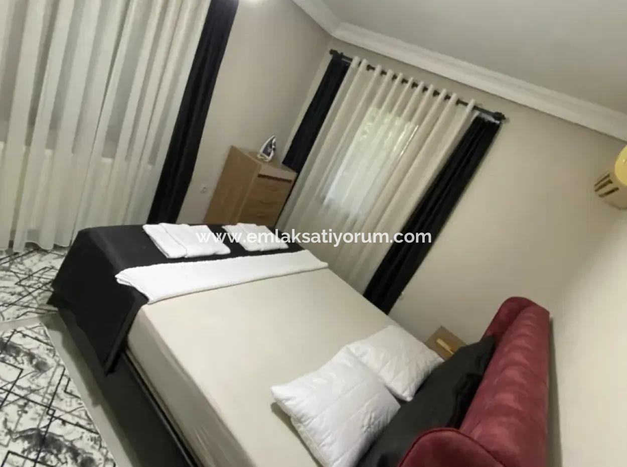 Ortaca Ekşiliyurt Yüzme Havuzlu 700 M2 Arsada 2+1 Eşyalı Daire Kiralık