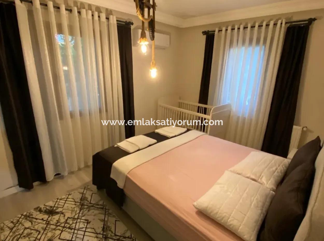 Ortaca Ekşiliyurt Yüzme Havuzlu 700 M2 Arsada 2+1 Eşyalı Daire Kiralık