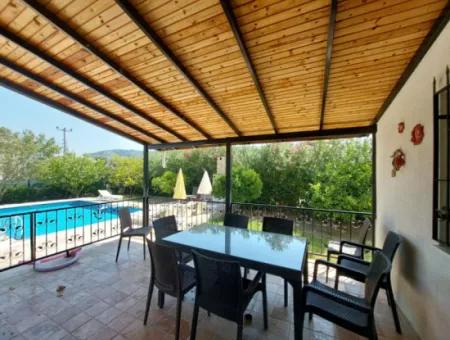 Dalyan’da Satılık Müstakil Havuzlu Villa – Isı Pompalı, 3+1 Dubleks